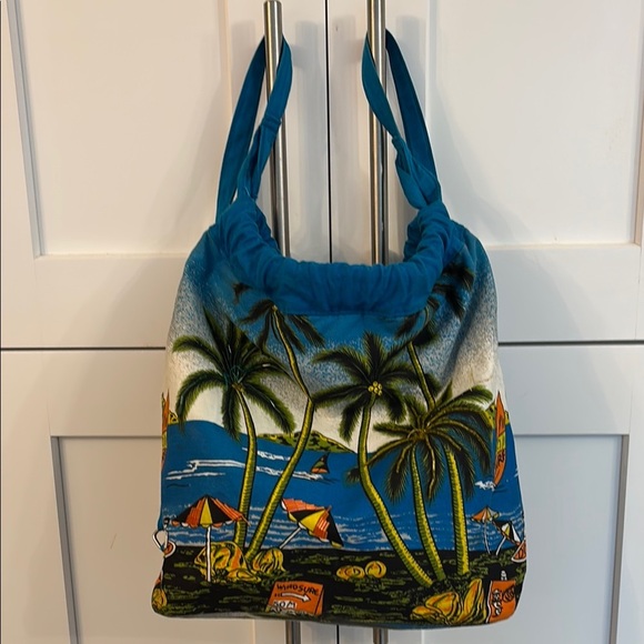 Tropical Bagpacks Beach Bag Palm trees and Ocean - Picture 1 of 7